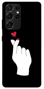 Чохол Серце в руці для Galaxy S21 Ultra