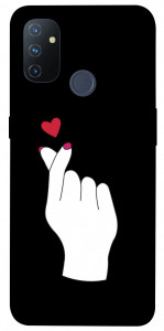 Чехол Сердце в руке для OnePlus Nord N100