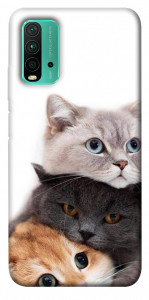 Чехол Три кота для Xiaomi Redmi Note 9 4G
