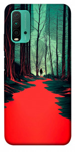 Чехол Зловещий лес для Xiaomi Redmi 9T
