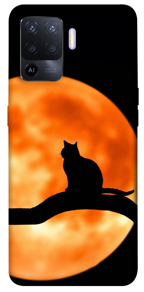 

Чехол Кот на фоне луны для Oppo A94 1458746
