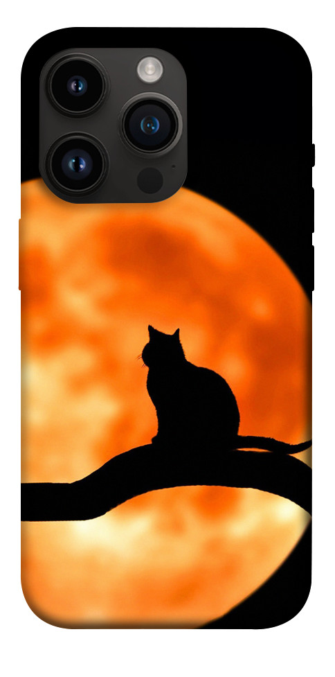 

Чехол Кот на фоне луны для iPhone 14 Pro 1458762