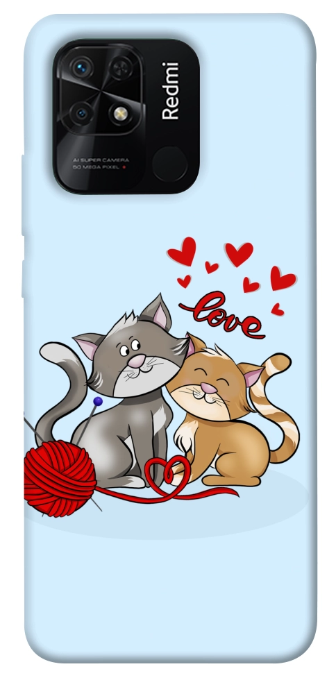 Чехол Два кота Love для Xiaomi Redmi 10C