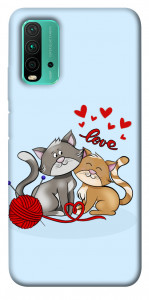 Чохол Два коти Love для Xiaomi Redmi 9T
