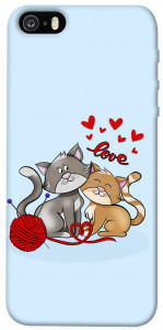 Чехол Два кота Love для iPhone 5S