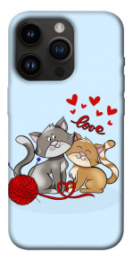 Чохол Два коти Love для iPhone 14 Pro