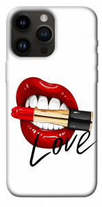 Чехол Красные губы для iPhone 14 Pro Max