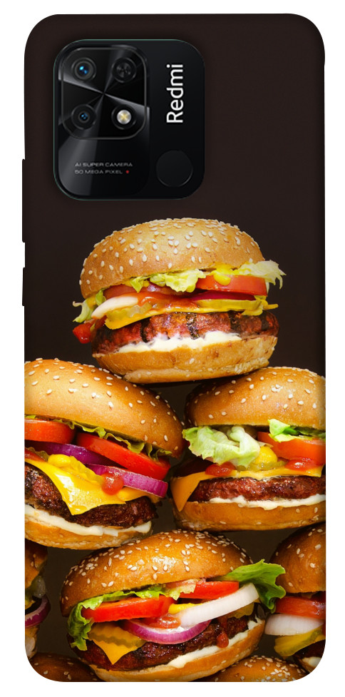 Чехол Сочные бургеры для Xiaomi Redmi 10C