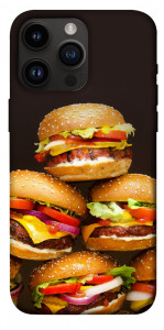 Чехол Сочные бургеры для iPhone 14 Pro Max