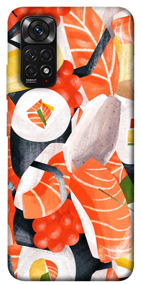Чехол Вкусные суши для Xiaomi Redmi Note 11 (Global)