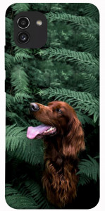 Чехол Собака в зелени для Galaxy A03