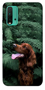 Чехол Собака в зелени для Xiaomi Redmi Note 9 4G