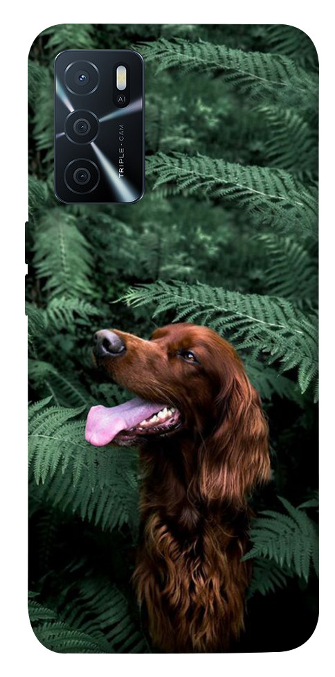 Чехол Собака в зелени для Oppo A16