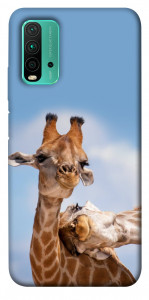 Чехол Милые жирафы для Xiaomi Redmi Note 9 4G