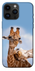 Чехол Милые жирафы для iPhone 14 Pro Max