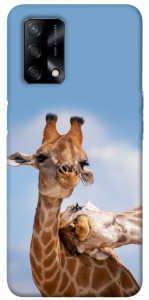 Чохол Милі жирафи для Oppo F19