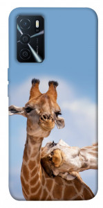 Чехол Милые жирафы для Oppo A16 4G