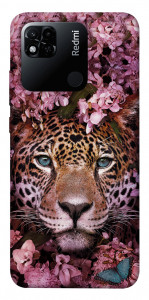 Чехол Леопард в цветах для Xiaomi Redmi 10A