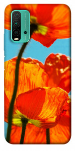 Чехол Яркие маки для Xiaomi Redmi 9T