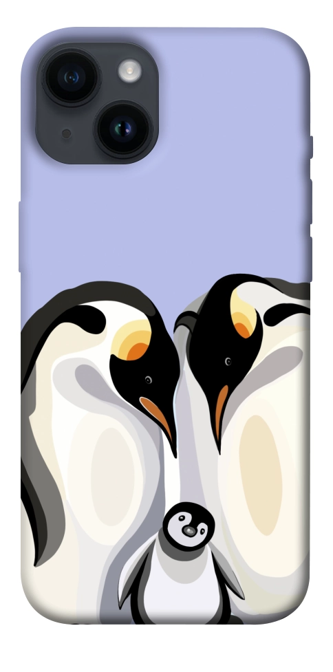 Чехол Penguin family для iPhone 14