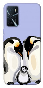 Чохол Penguin family для Oppo A16 4G