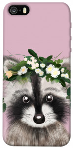 Чохол Raccoon in flowers для iPhone 5