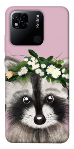 Чехол Raccoon in flowers для Xiaomi Redmi 10A