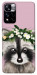 Чохол Raccoon in flowers для Xiaomi Redmi Note 11 5G