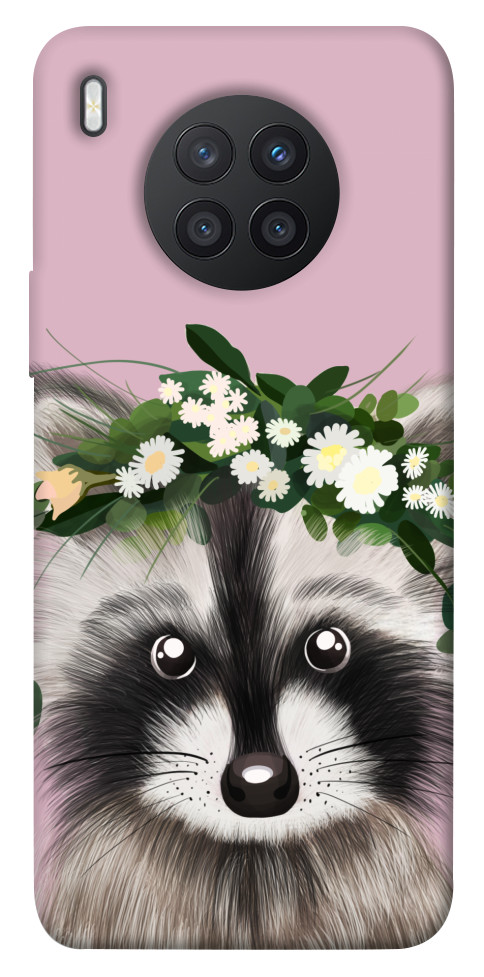 

Чохол Raccoon in flowers для Huawei nova 8i 1463256