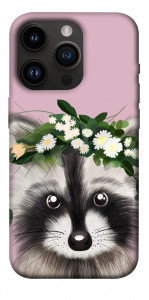 Чохол Raccoon in flowers для iPhone 14 Pro