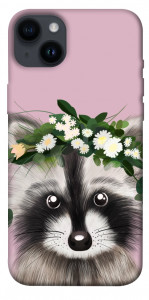 Чохол Raccoon in flowers для iPhone 14 Plus