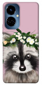 Чехол Raccoon in flowers для TECNO Camon 19 (CI6n)