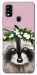 Чехол Raccoon in flowers для ZTE Blade A51