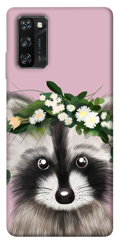 

Чехол Raccoon in flowers для Blackview A100 1463280