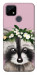 Чехол Raccoon in flowers для Realme C25Y