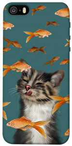 Чохол Cat with fish для iPhone 5