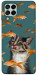 Чохол Cat with fish для Galaxy M53