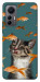 Чехол Cat with fish для Xiaomi 12 Lite