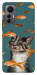 Чехол Cat with fish для Xiaomi 12 Lite