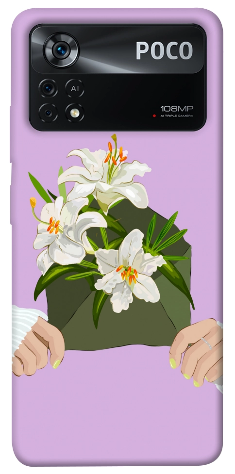 Чехол Flower message для Xiaomi Poco X4 Pro