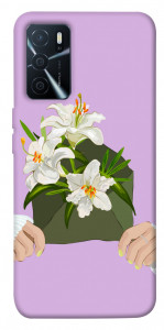 Чехол Flower message для Oppo A16 4G