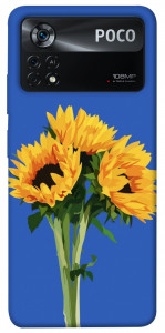 Чехол Bouquet of sunflowers для Xiaomi Poco X4 Pro