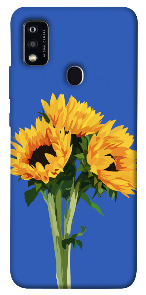 Чохол Bouquet of sunflowers для ZTE Blade A51