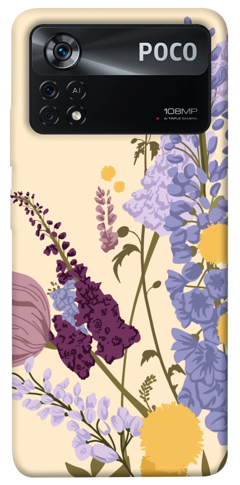 Чохол Flowers art для Xiaomi Poco X4 Pro