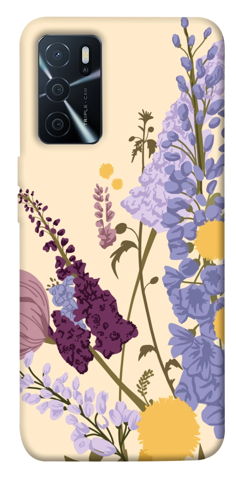 Чехол Flowers art для Oppo A16