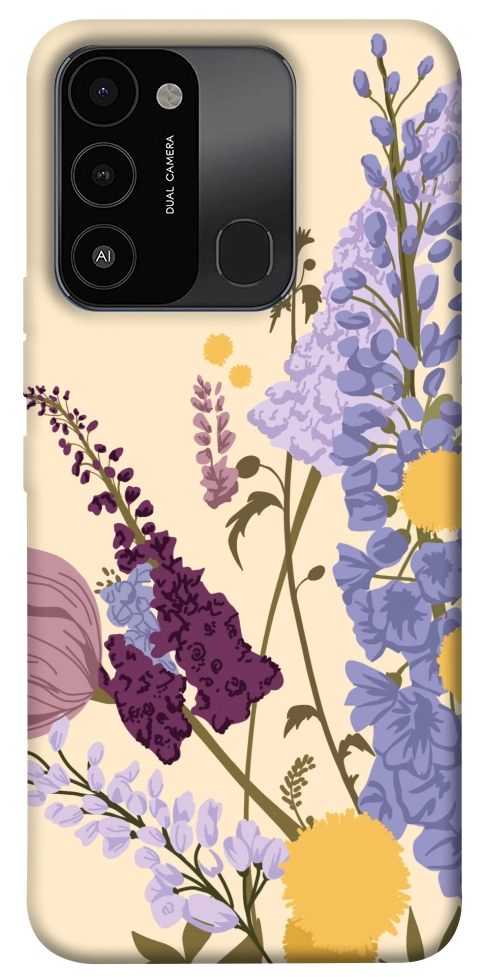 Чохол Flowers art для TECNO Spark 8C