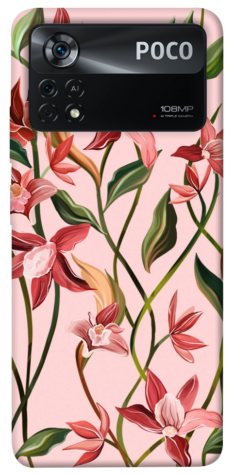 Чохол Floral motifs для Xiaomi Poco X4 Pro