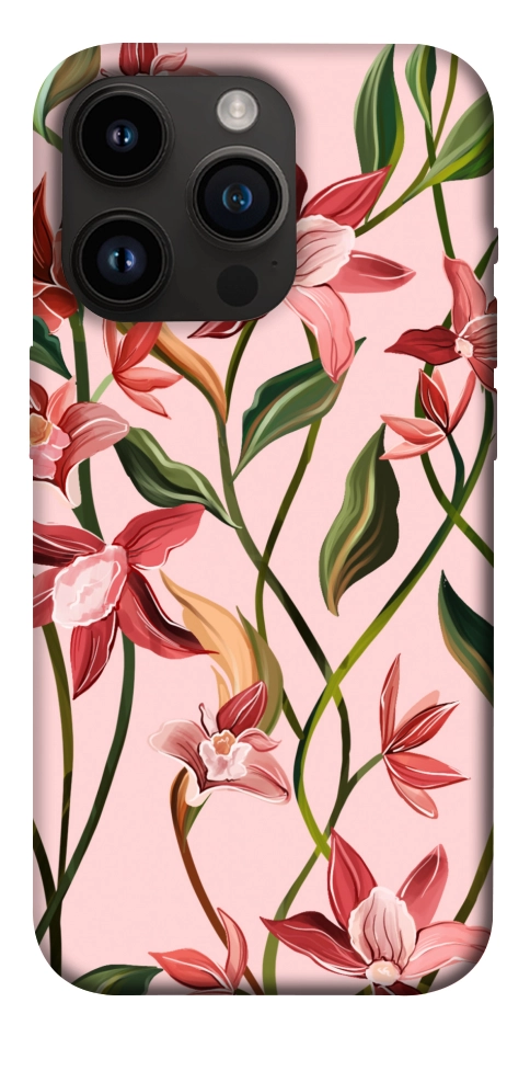 Чехол Floral motifs для iPhone 14 Pro