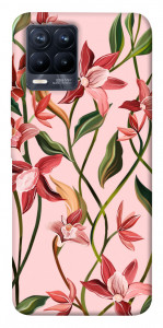 Чехол Floral motifs для Realme 8