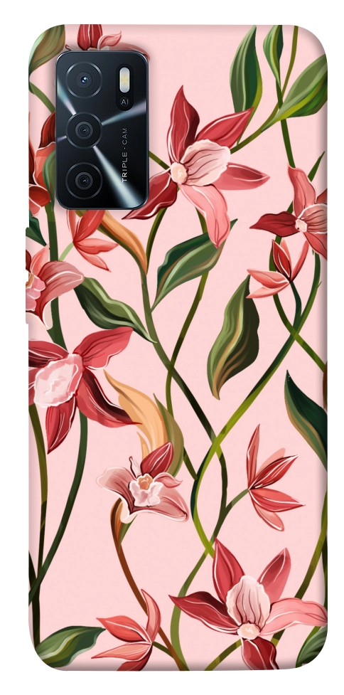 Чехол Floral motifs для Oppo A16